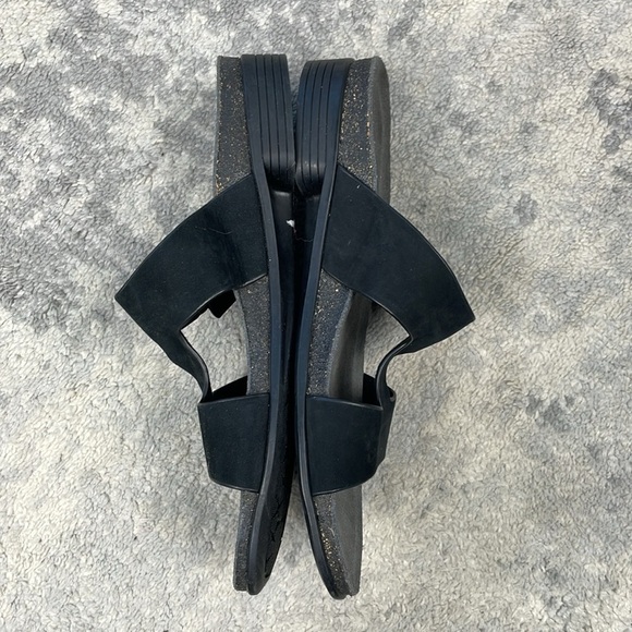 New Munro Jody Slide Sandal Black Nubuck Comfort Sz 8 Narrow - Picture 12 of 15